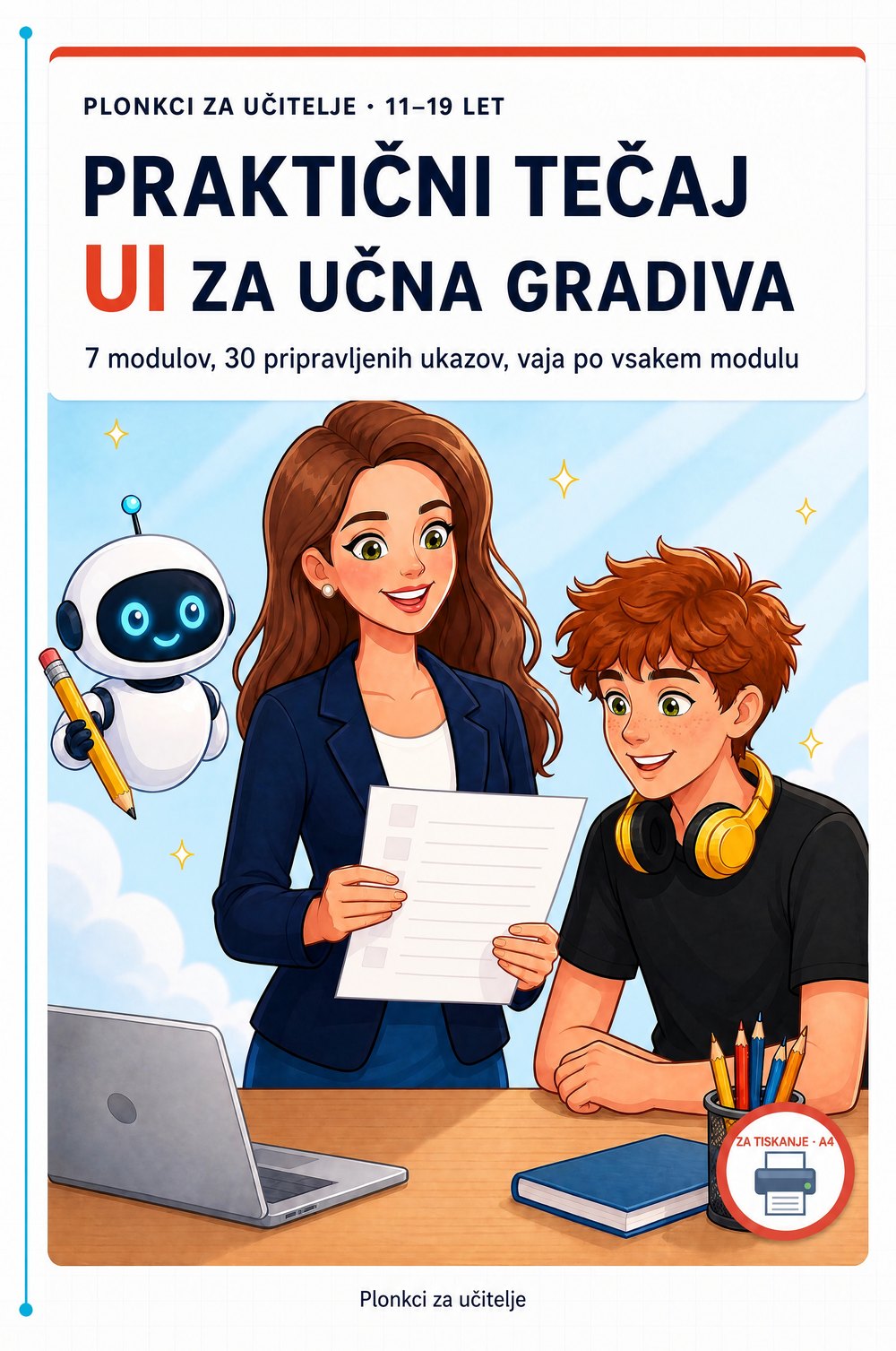 Praktični tečaj UI za učna gradiva — stran 1