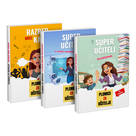 Paket: „Razred brez kaosa“ + „Super učitelj v svetu umetne inteligence“ + „Super učitelj razrednik“