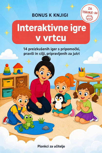 Interaktivne igre v vrtcu — naslovnica