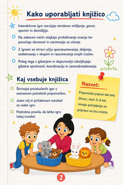 Interaktivne igre v vrtcu — notranja stran