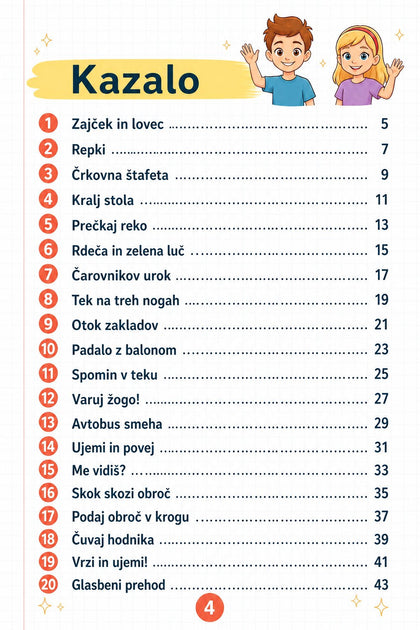 20 gibalnih in športnih iger — notranja stran